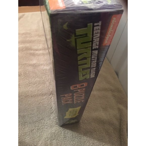 New Teenage Mutant Ninja Turtles 8 Puzzle Pack Nickelodeon Large Box Sealed - Picture 3 of 4